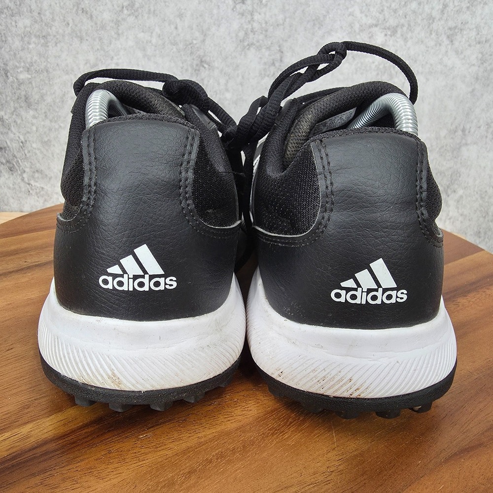 Adidas Tech Response 2.0 Golf Shoes Mens Sz 9.5 Black White Stripes EE9122 - Picture 7 of 12